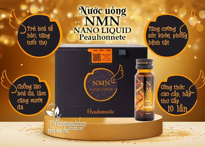 Nước uống NMN Nano Liquid Peauhonnete trẻ hóa cơ thể 34