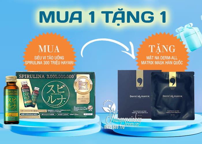 Siêu vi tảo uống Spirulina 300 triệu Hayari của Nhật Bản 12