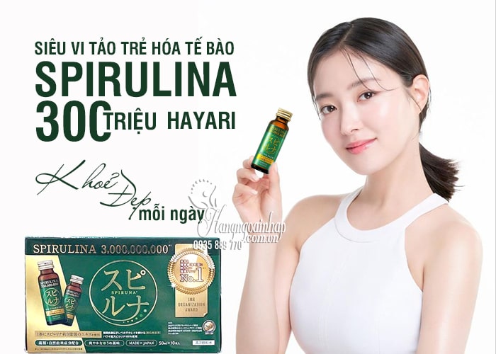 Siêu vi tảo uống Spirulina 300 triệu Hayari của Nhật Bản 3