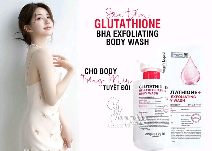 Sữa tắm Glutathione BHA Exfoliating Body Wash 500ml Hàn Quốc 3