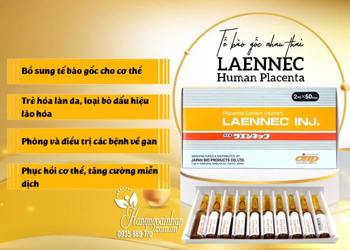 Tế bào gốc nhau thai Laennec Human Placenta của Nhật Bản 56