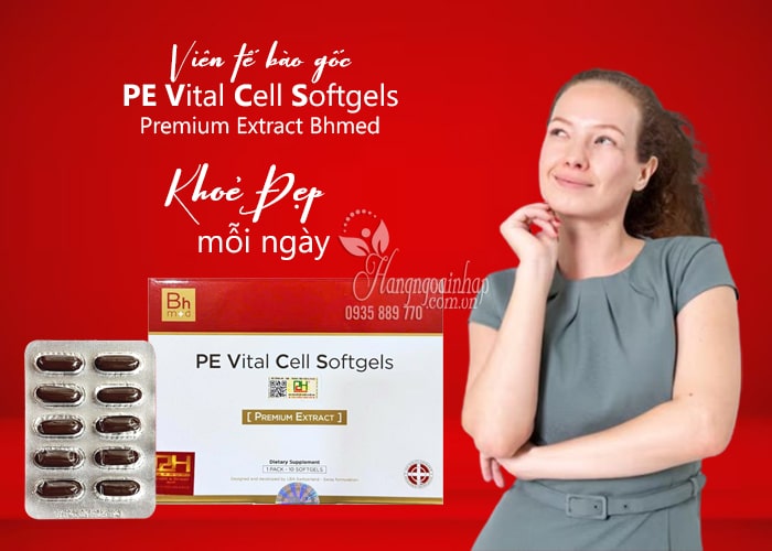 Viên tế bào gốc PE Vital Cell Softgels Premium Extract 10 viên 1