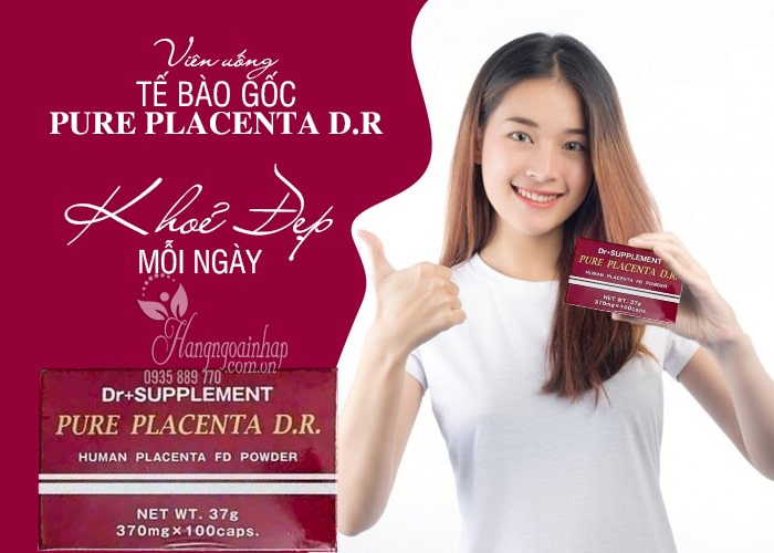 Viên uống tế bào gốc Pure Placenta D.R 100 viên Nhật Bản 1