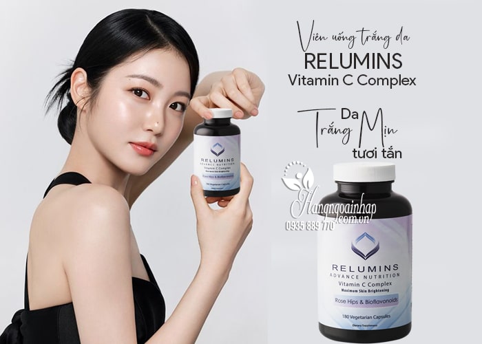 Viên uống trắng da Relumins Vitamin C Complex 180 viên của Mỹ 1