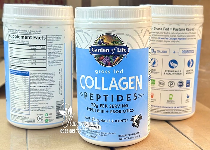 Bột Collagen Peptides Garden Of Life Grass Fed 280g của Mỹ 79