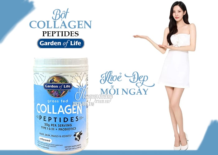 Bột Collagen Peptides Garden Of Life Grass Fed 280g của Mỹ 34