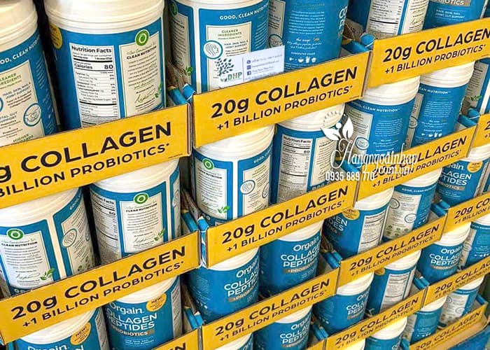 Bột Collagen Peptides + Probiotics Orgain 726g của Mỹ 0