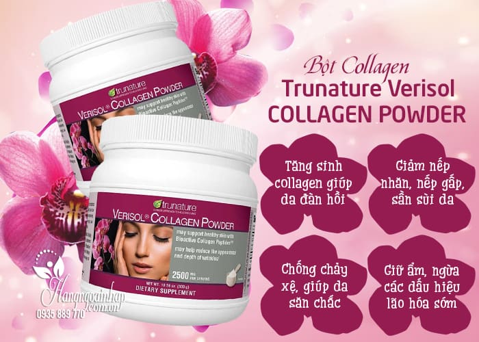 Bột Collagen Trunature Verisol Collagen Powder 2500mg của Mỹ 8