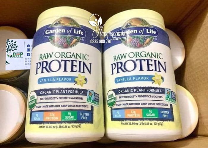 Bột Protein hữu cơ Raw Organic Protein Garden Of Life 88