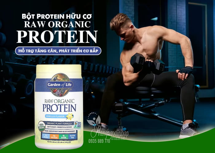 Bột Protein hữu cơ Raw Organic Protein Garden Of Life 4