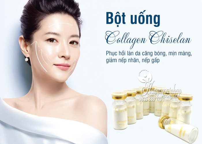 Bột uống Collagen Chiselan Nhật Bản hộp 30 lọ hình vali 1