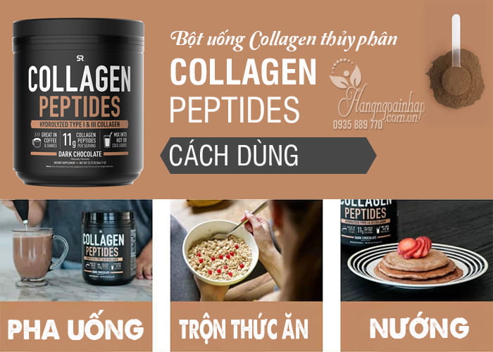 Bột uống Collagen thủy phân Collagen Peptides vị socola 99