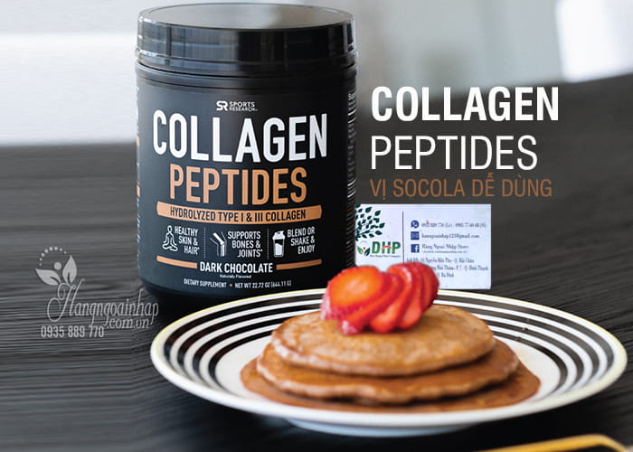 Bột uống Collagen thủy phân Collagen Peptides vị socola 1