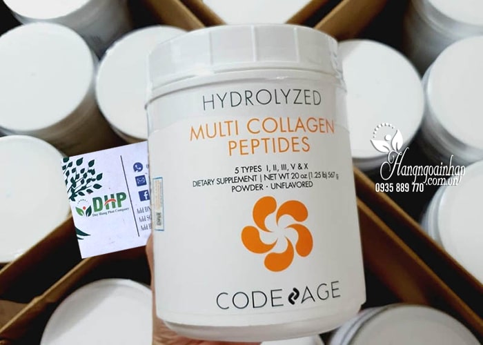 Bột uống Hydrolyzed Multi Collagen Peptides CodeAge 567g  00