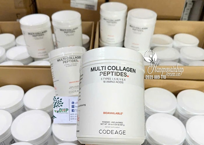Bột uống Hydrolyzed Multi Collagen Peptides CodeAge 567g  789