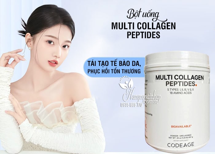 Bột uống Hydrolyzed Multi Collagen Peptides CodeAge 567g  1