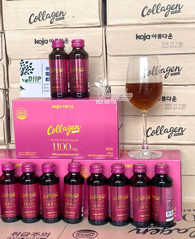 Collagen 1100mg Koja Beauty của Hàn Quốc 10 chai x 100ml 00