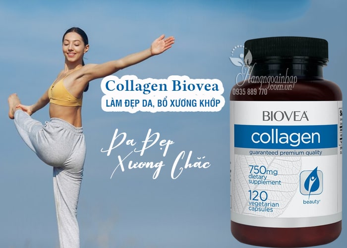 Collagen Biovea 750mg làm đẹp da, bổ xương khớp 120 viên của Mỹ 12