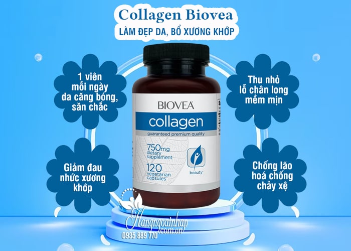 Collagen Biovea 750mg làm đẹp da, bổ xương khớp 120 viên của Mỹ 78