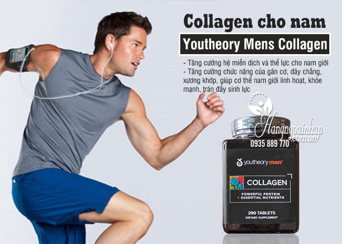 Collagen cho nam - Youtheory Mens Collagen 290 viên của Mỹ 4