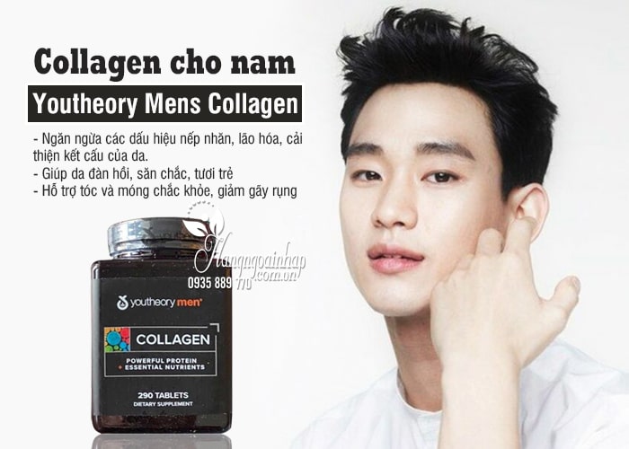 Collagen cho nam - Youtheory Mens Collagen 290 viên của Mỹ 1