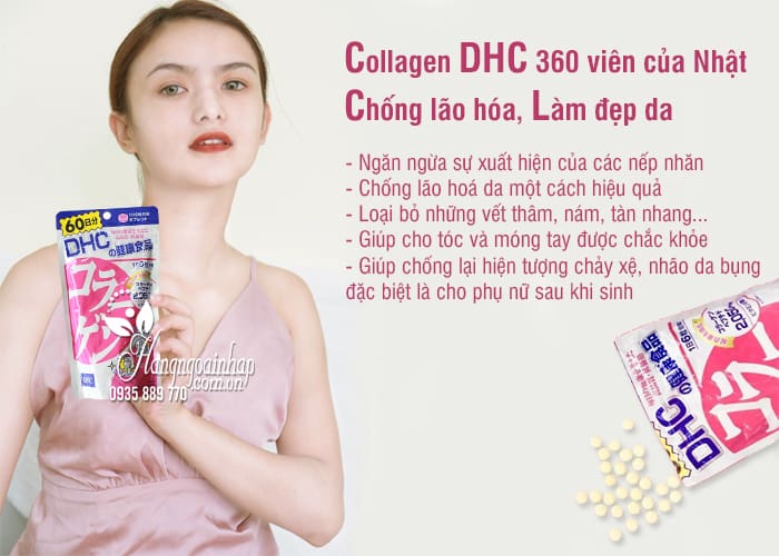 Collagen DHC 360 viên của Nhật - Chống lão hóa, làm đẹp da 1
