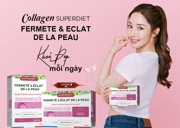 Collagen Superdiet 5000mg Fermete & Eclat De La Peau 20 ống 34
