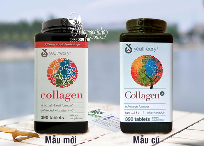 Collagen Youtheory Type 1 2 & 3 390 Viên Của Mỹ-Collagen Không Biến Tính
