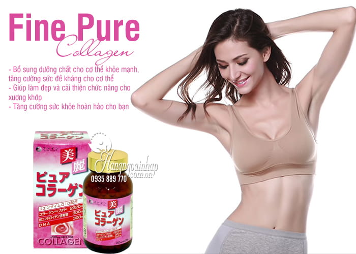 Fine Pure Collagen Hộp 375 Viên Của Nhật  5
