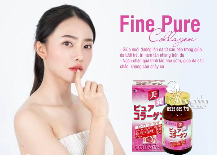 Fine Pure Collagen Hộp 375 Viên Của Nhật  1