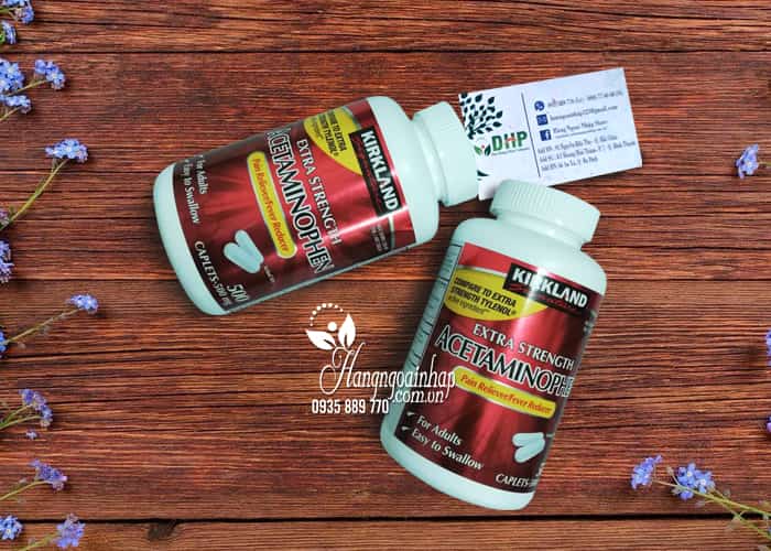 Thuốc giảm đau Kirkland Extra Strength Acetaminophen 500mg 5