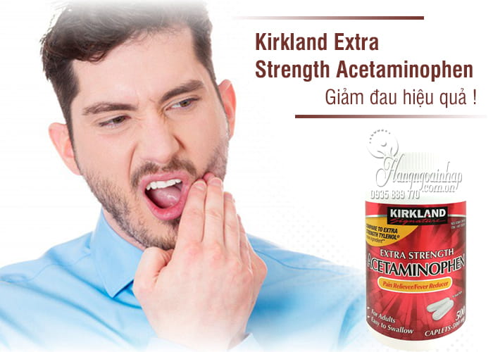 Thuốc giảm đau Kirkland Extra Strength Acetaminophen 500mg 4