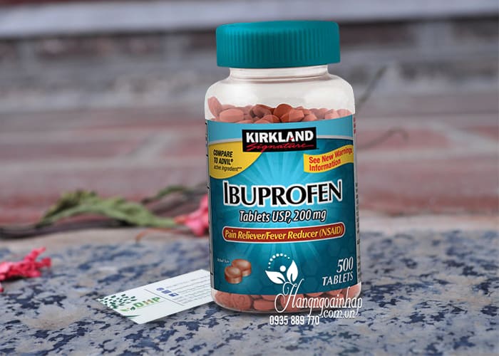 Viên giảm đau hạ sốt Kirkland Ibuprofen 200mg 500 viên Mỹ 5