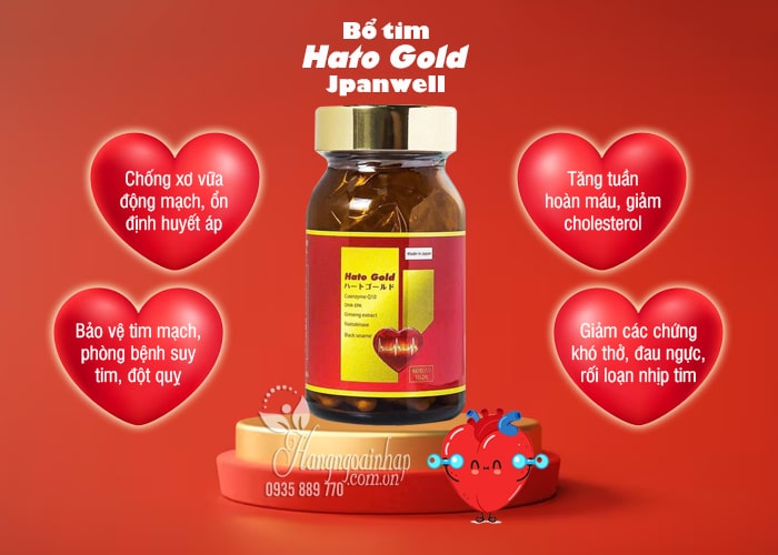 Công dụng của thuốc bổ tim Hato Gold Jpanwell 