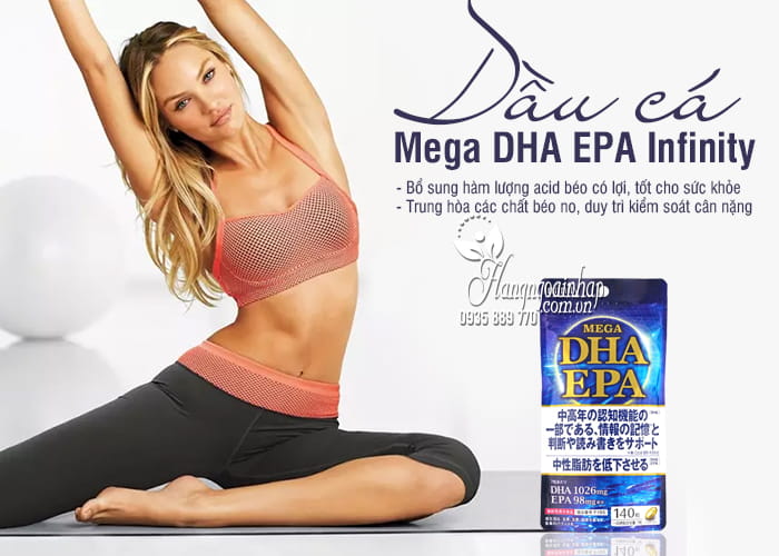 Dầu cá Mega DHA EPA Infinity gói 140 viên của Nhật Bản 3