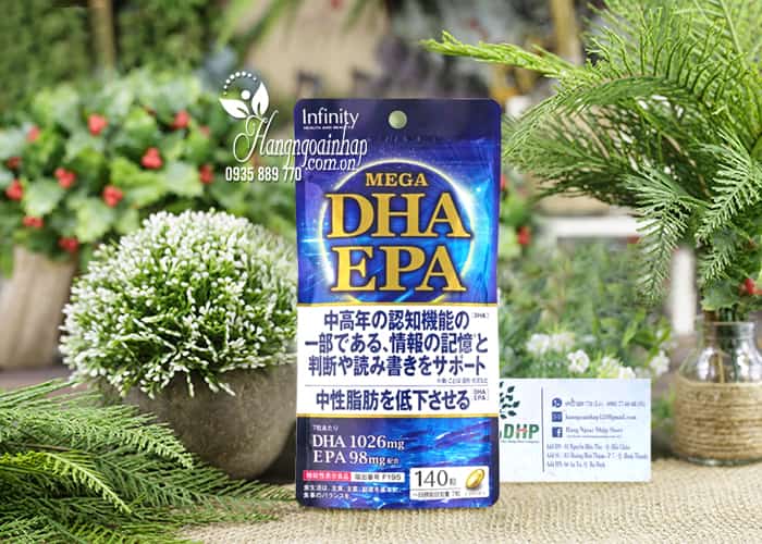 Dầu cá Mega DHA EPA Infinity gói 140 viên của Nhật Bản 9