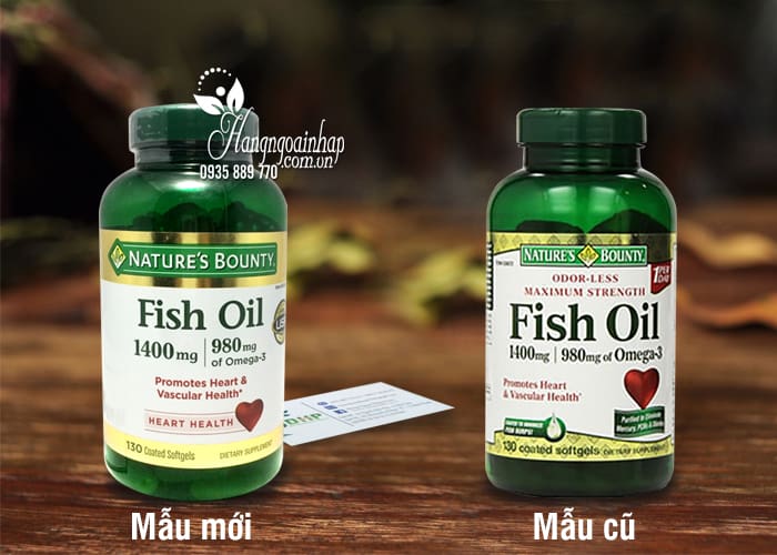 Dầu cá Natures Bounty Fish Oil 1400mg của Mỹ 12