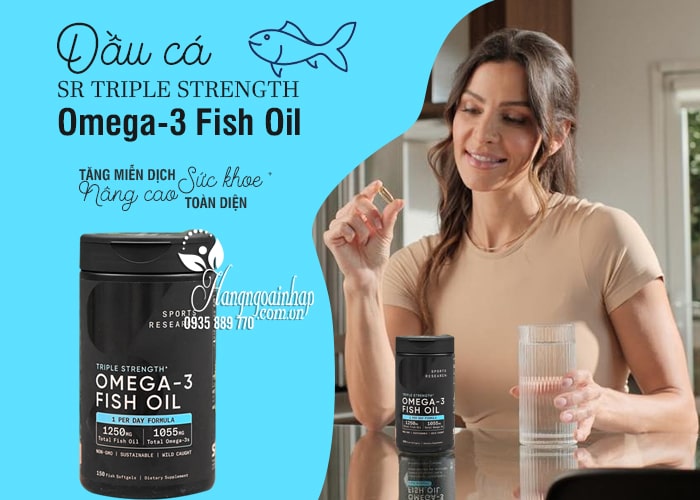 Dầu cá SR Triple Strength Omega-3 Fish Oil 150 viên của Mỹ 23