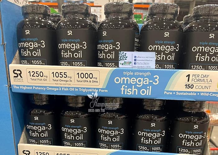 Dầu cá SR Triple Strength Omega-3 Fish Oil 150 viên của Mỹ 8