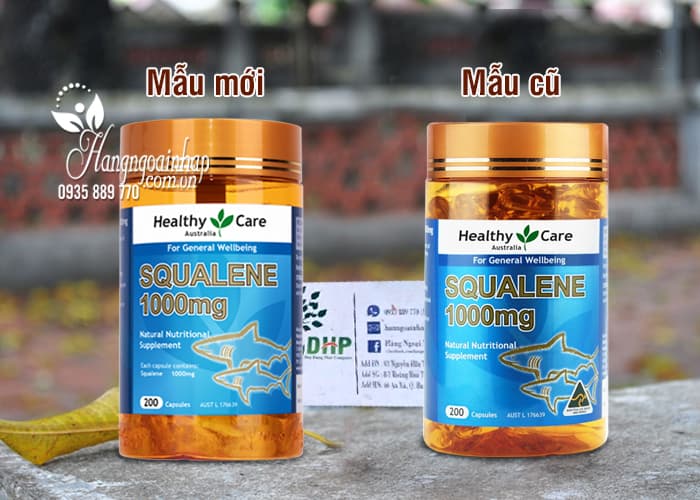 Dầu gan cá mập Healthy Care Squalene 1000mg Úc 200 viên 1