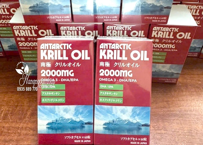 Dầu nhuyễn thể Antarctic Krill Oil 2000mg Omega 3 Nhật Bản 50