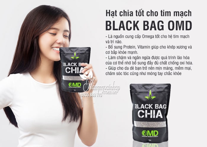 Hạt chia Black Bag OMD 250g của Úc – Tốt cho tim mạch 8