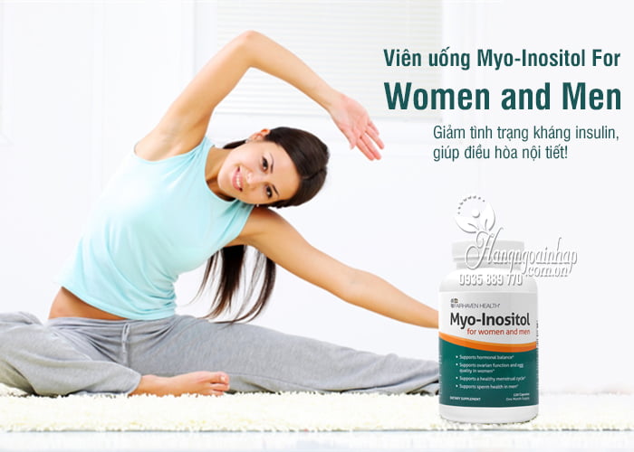 Viên uống Myo-Inositol For Women and Men 120 viên của Mỹ 3