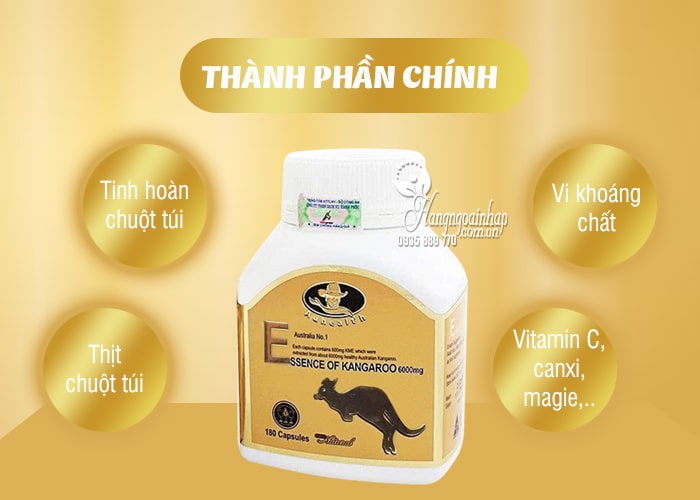 Tinh chất chuột túi Essence Of Kangaroo Auhealth 6000mg Úc 45