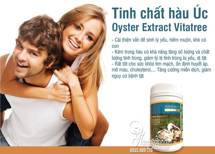 Tinh chất hàu Úc Oyster Extract Vitatree hộp 90 viên 2