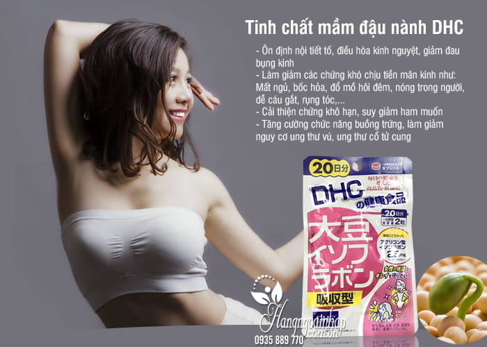 Tinh chất mầm đậu nành DHC Nhật Bản 20 ngày 40 viên cho phụ nữ 1