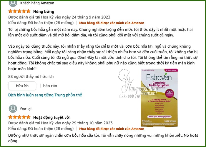 Viên uống cân bằng nội tiết Estroven Complete Multi-Symptom 90