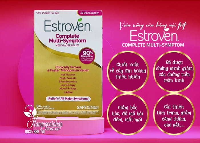 Viên uống cân bằng nội tiết Estroven Complete Multi-Symptom 3