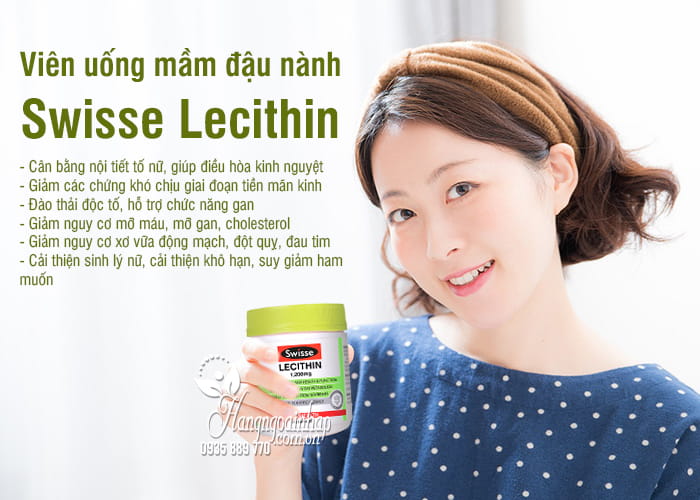 Viên uống mầm đậu nành Swisse Lecithin 1200mg của Úc 2