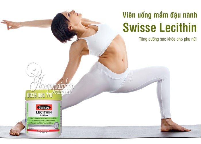 Viên uống mầm đậu nành Swisse Lecithin 1200mg của Úc 1